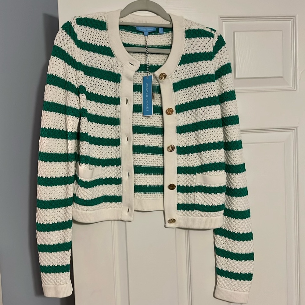Draper James Rita Crewneck Cardigan